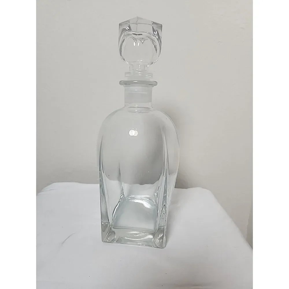 Vintage Luigi Bormioli Rossini Glass 3 Pint Decanter‎ With Stopper Made In Italy